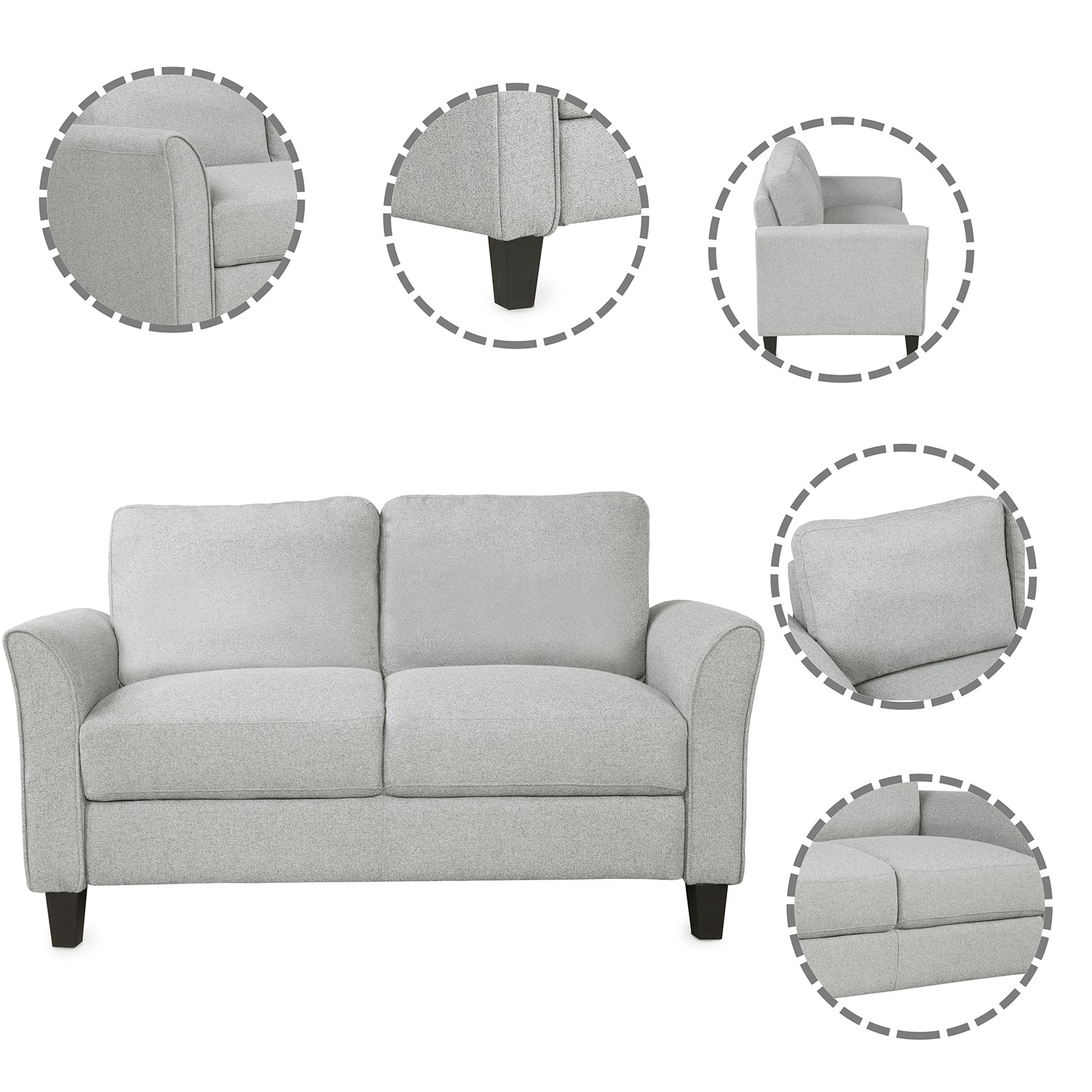 Living Room Furniture Armrest Single Sofa