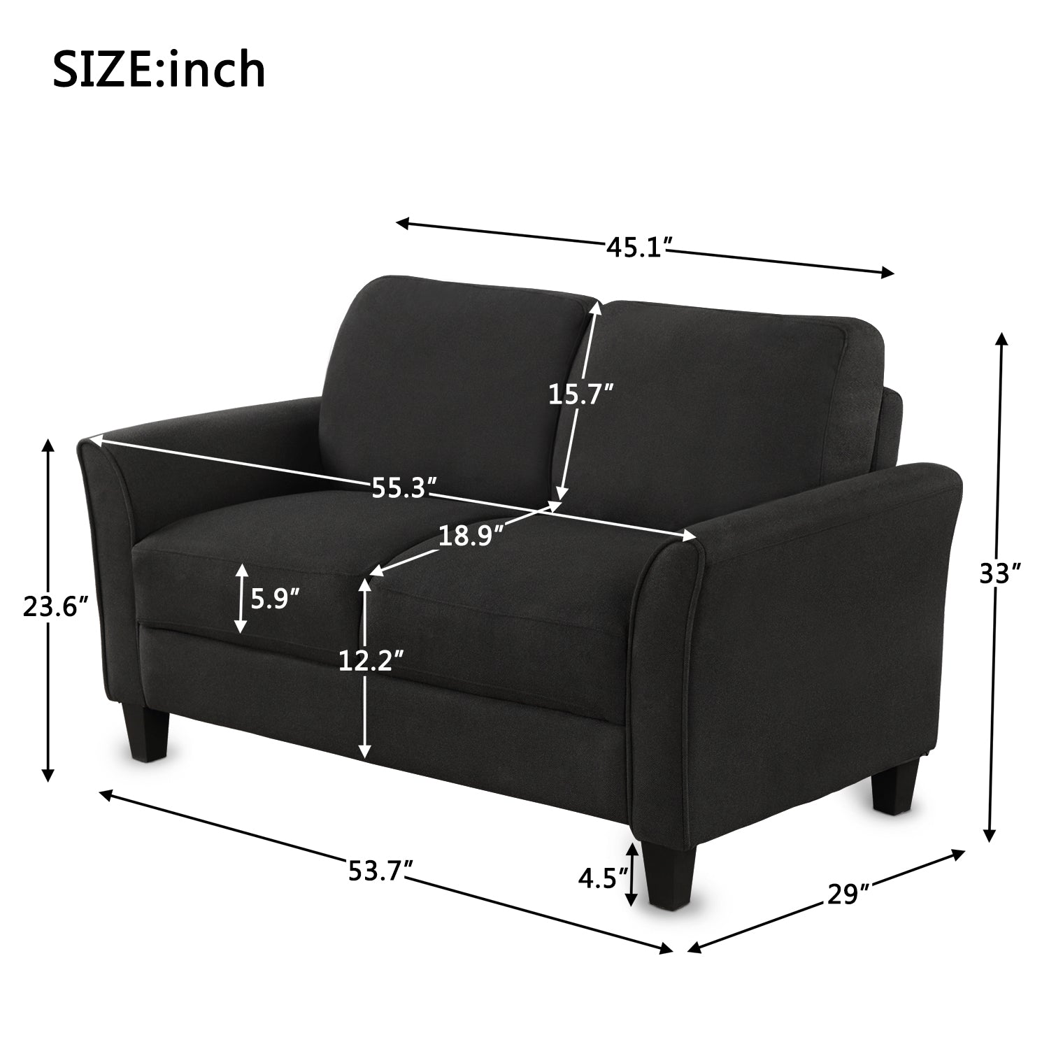 Living Room Furniture Armrest Single Sofa