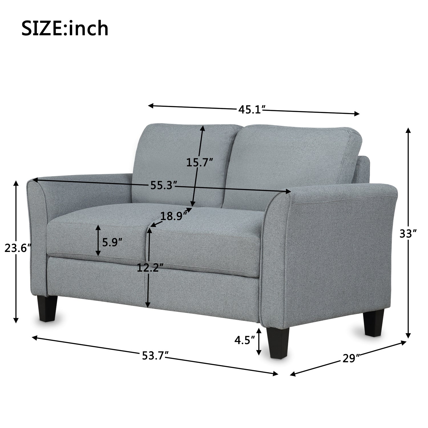Living Room Furniture Armrest Single Sofa