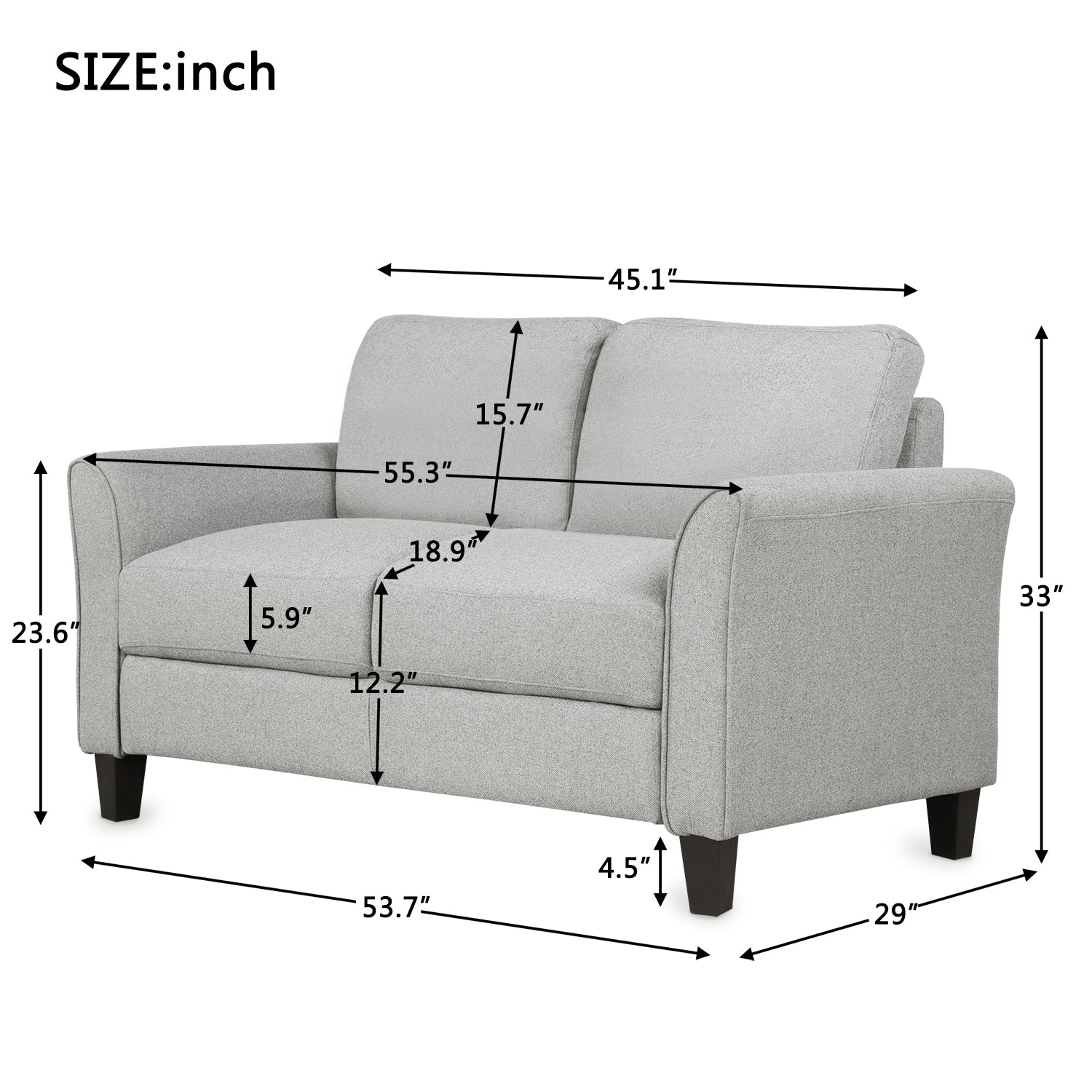Living Room Furniture Armrest Single Sofa