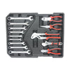 Hand Tool Box with 4 Layers of Tool set and Wheels