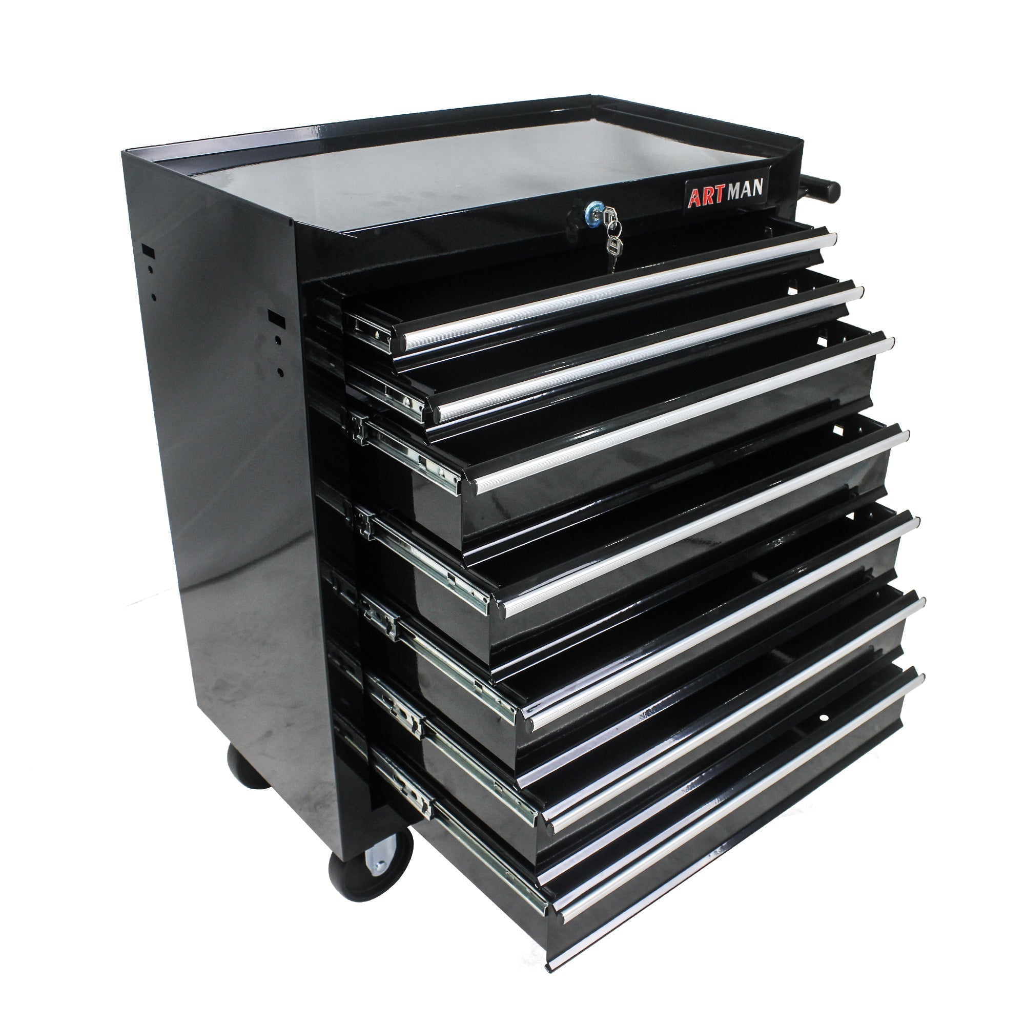 7 DRAWERS MULTI-FUNCTIONAL TOOL CART WITH WHEELS