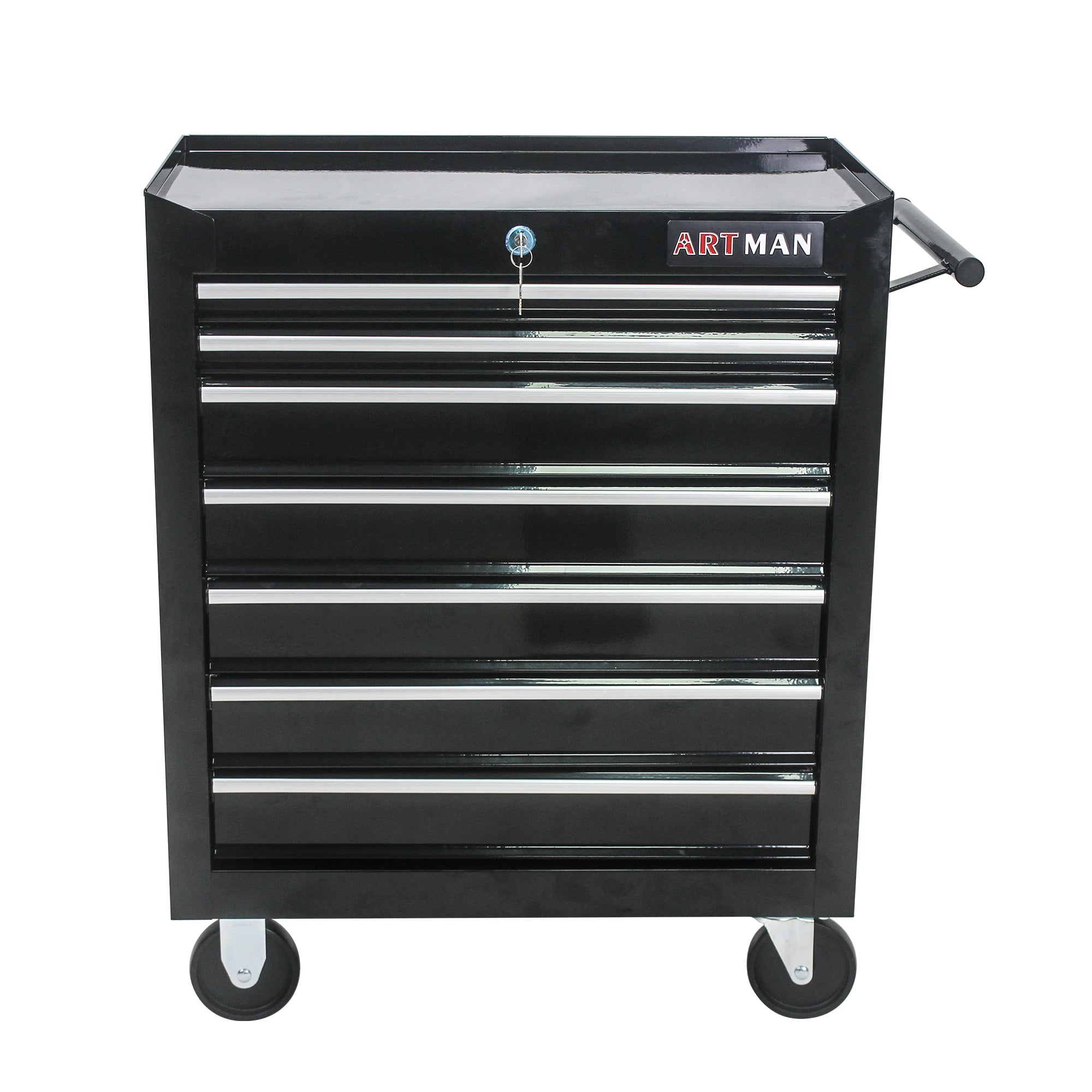 7 DRAWERS MULTI-FUNCTIONAL TOOL CART WITH WHEELS