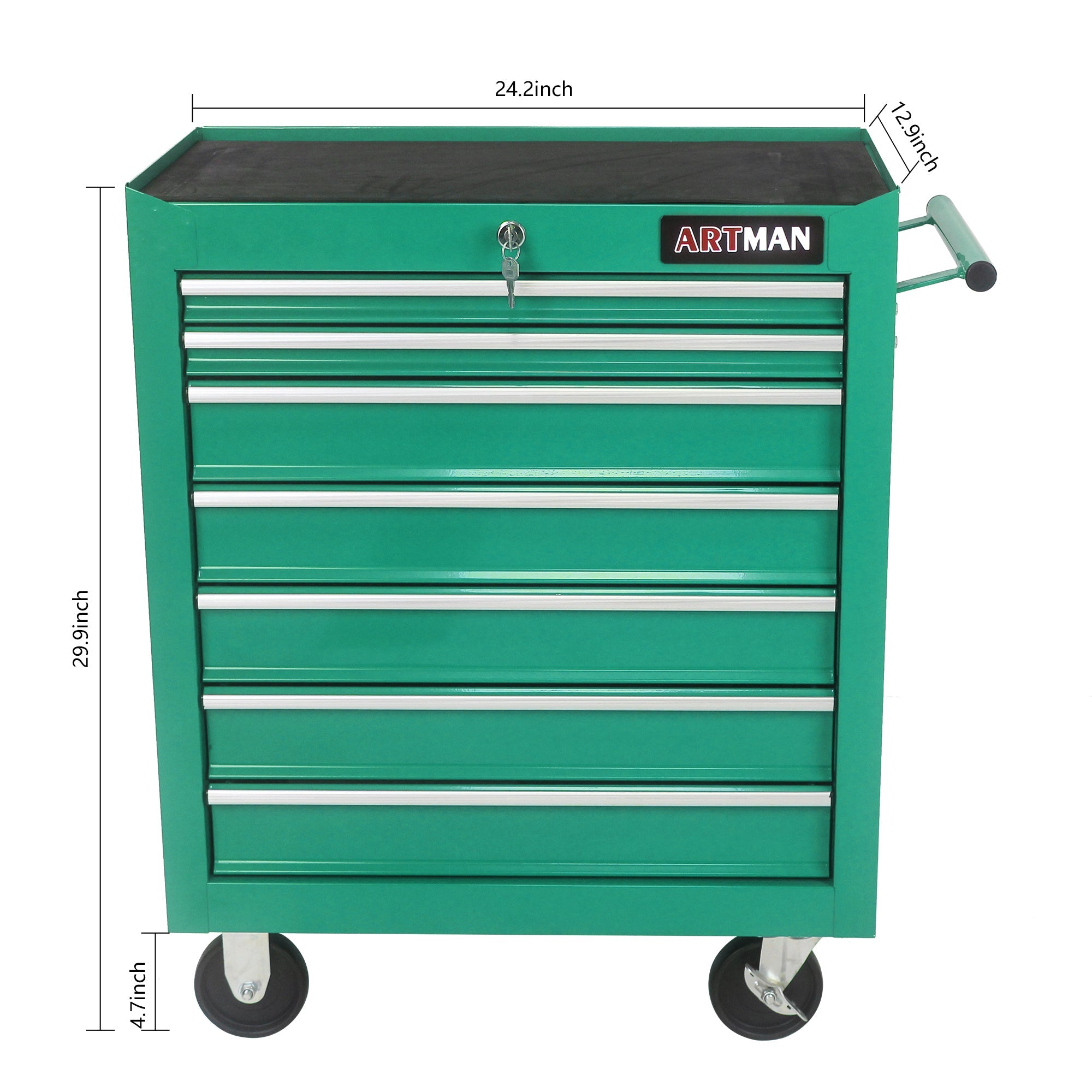 7 DRAWERS MULTI-FUNCTIONAL TOOL CART WITH WHEELS
