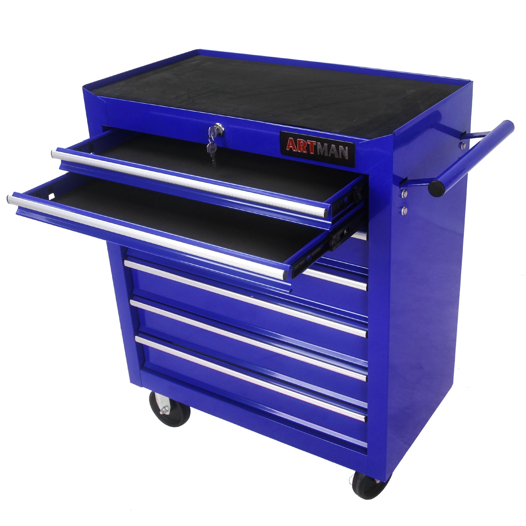 7 DRAWERS MULTI-FUNCTIONAL TOOL CART WITH WHEELS