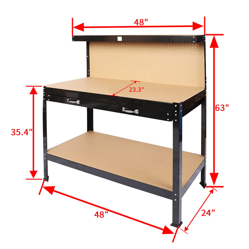 Radeway 63 Tools Cabinet Working Tables Workbench with Drawers - Image 4