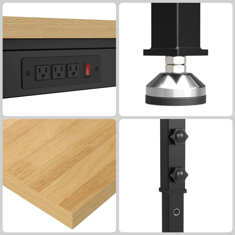 Radeway 48 Adjustable Workbench - Side View