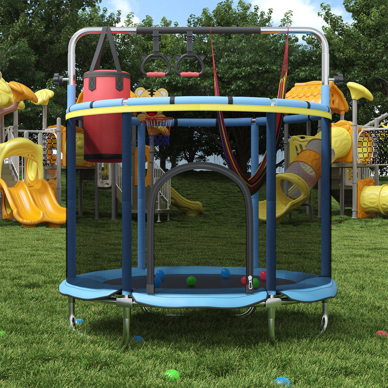 Radeway 55 Kids Indoor Outdoor Trampoline with Enclosure Net - Image 6