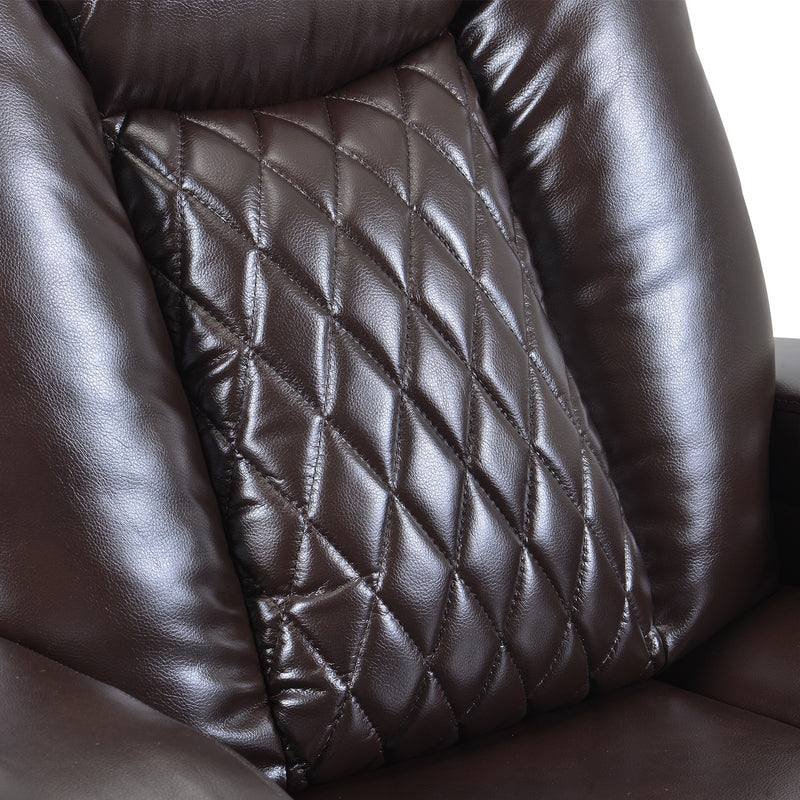 Power Motion Recliner with USB Charge Port and Cup Holder -PU Lounge chair for L - Image 16