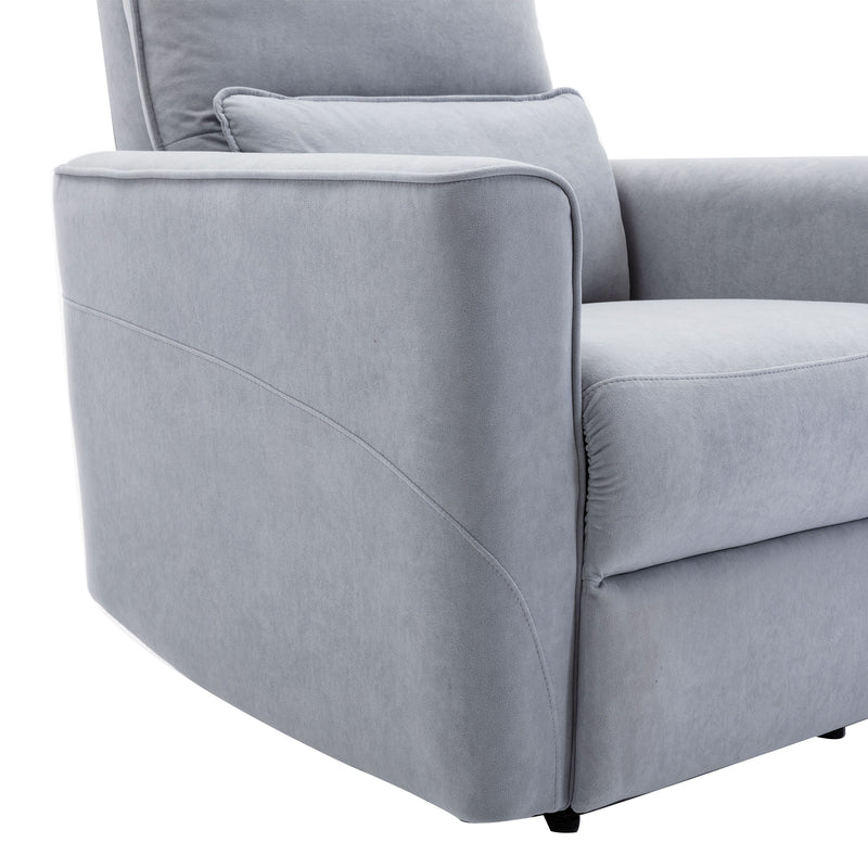 Recliner Chair with Padded Seat Microfiber Manual Reclining Sofa for Bedroom & L - Image 9