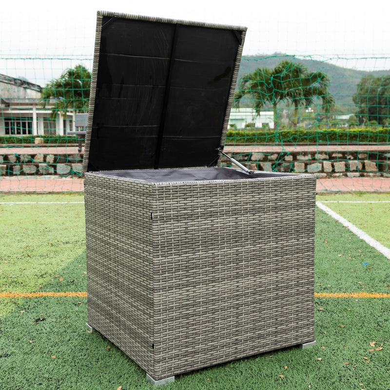 Radeway 4 Piece Patio Sectional Wicker Rattan Outdoor Furniture - Image 7