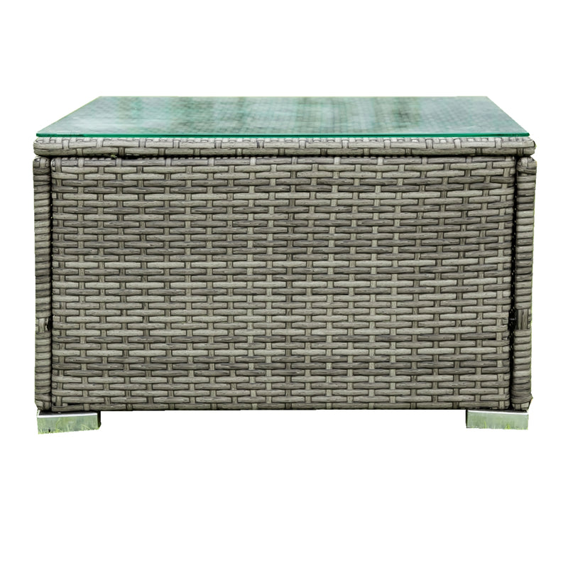 Radeway 4 Piece Patio Sectional Wicker Rattan Outdoor Furniture - Image 6