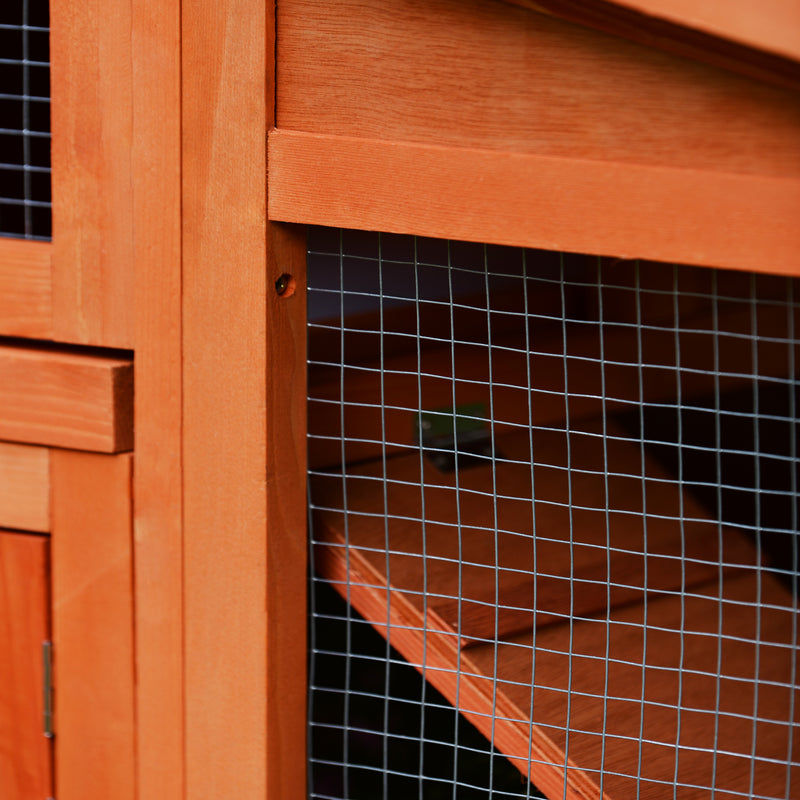 TOPMAX 70-Inch Wood Rabbit Hutch Outdoor Pet - Image 13