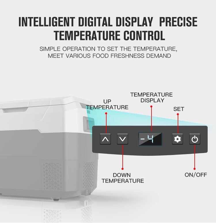 Car Fridge Portable Freezer Cooler with 12/24V DC - Image 7