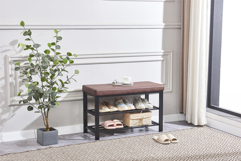 Shoe Bench, 3-Tier Shoe Rack for Entryway, Storage - Image 7