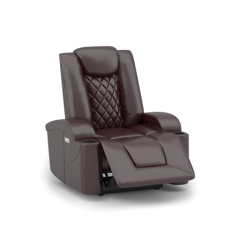 Power Motion Recliner with USB Charge Port and Cup Holder -PU Lounge chair for L - Image 22