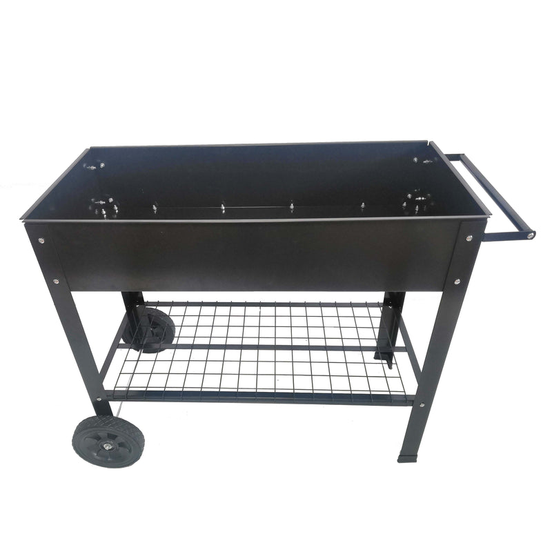 Mobile Metal Raised Garden Bed Cart with Legs - Image 10