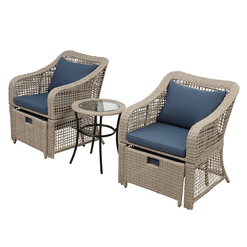 Radeway 5-piece Outdoor Conversation Set Patio Furniture - Image 6