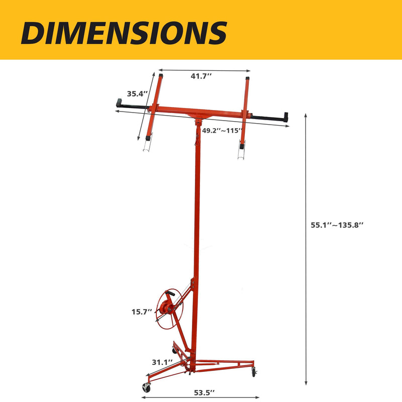 Radeway Lift Drywall Panel Hoist Jack Lifter - Image 4