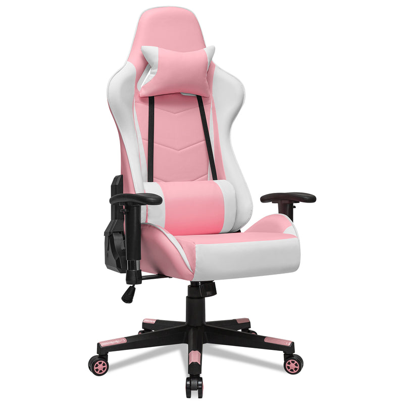 Gaming Chair Racing Office Computer Ergonomic Video Game Chair Backrest and Seat - Front View