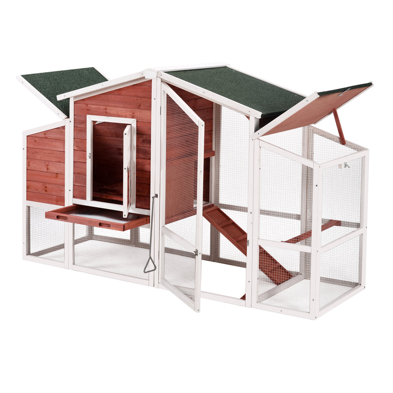 PET HOUSE Promotion! TOPMAX 77.9” Chicken Coop Rabbit - Image 17