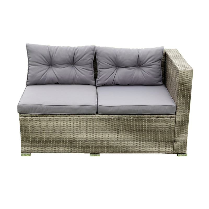 Radeway 4 Piece Patio Sectional Wicker Rattan Outdoor Furniture - Image 30