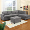 RaDEWAY Sofa Set for Living Room with Chaise Lounge and Storage Ottoman Living Room Furniture