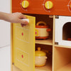 Wooden Pretend Play Kitchen Set for Kids Toddlers, Toys Gifts for Boys and Girls