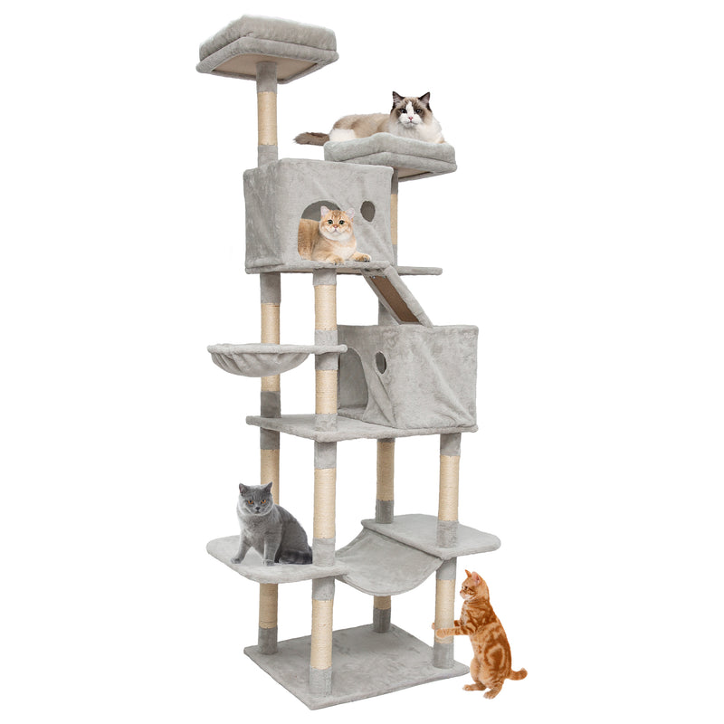 Radeway 81in Multi-Level Cat Tower Cat Condo Tree Scratching - Image 5