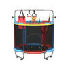 55-Inch Kids Trampoline with Enclosure and Basketball