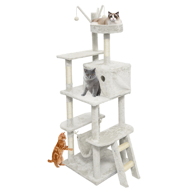 Radeway 81in Multi-Level Cat Tower Cat Condo Tree Scratching - Image 9