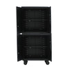 RADEWAY Metal Storage Cabinet with Locking Doors and Adjustable Shelves With Wheels