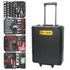 Hand Tool Box with 4 Layers of Tool set and Wheels