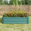 Metal Rectangle Raised Planter for Flowers Plants