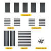 Adjustable Heavy Duty Metal Shelving 5 Tier Storage Shelves Large Load