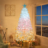 RaDEWAY Artificial Christmas Tree with LED Lights and Bendable Branches
