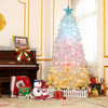 RaDEWAY Artificial Christmas Tree with LED Lights and Bendable Branches