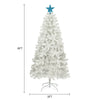 RaDEWAY Artificial Christmas Tree with LED Lights and Bendable Branches