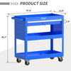 4-Wheel Tool Cart Rolling Tool Cart Big Tool Cart for Garage Warehouse