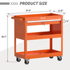 4-Wheel Tool Cart Rolling Tool Cart Big Tool Cart for Garage Warehouse