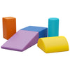 5PCs Soft Foam Climbing Blocks Play Blocks Set for Toddlers 1-3 Indoor