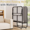 Folding Bed with Mattress - 75" X 31"