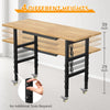 60-Inch Workbench with Drawers and Wheels - Steel