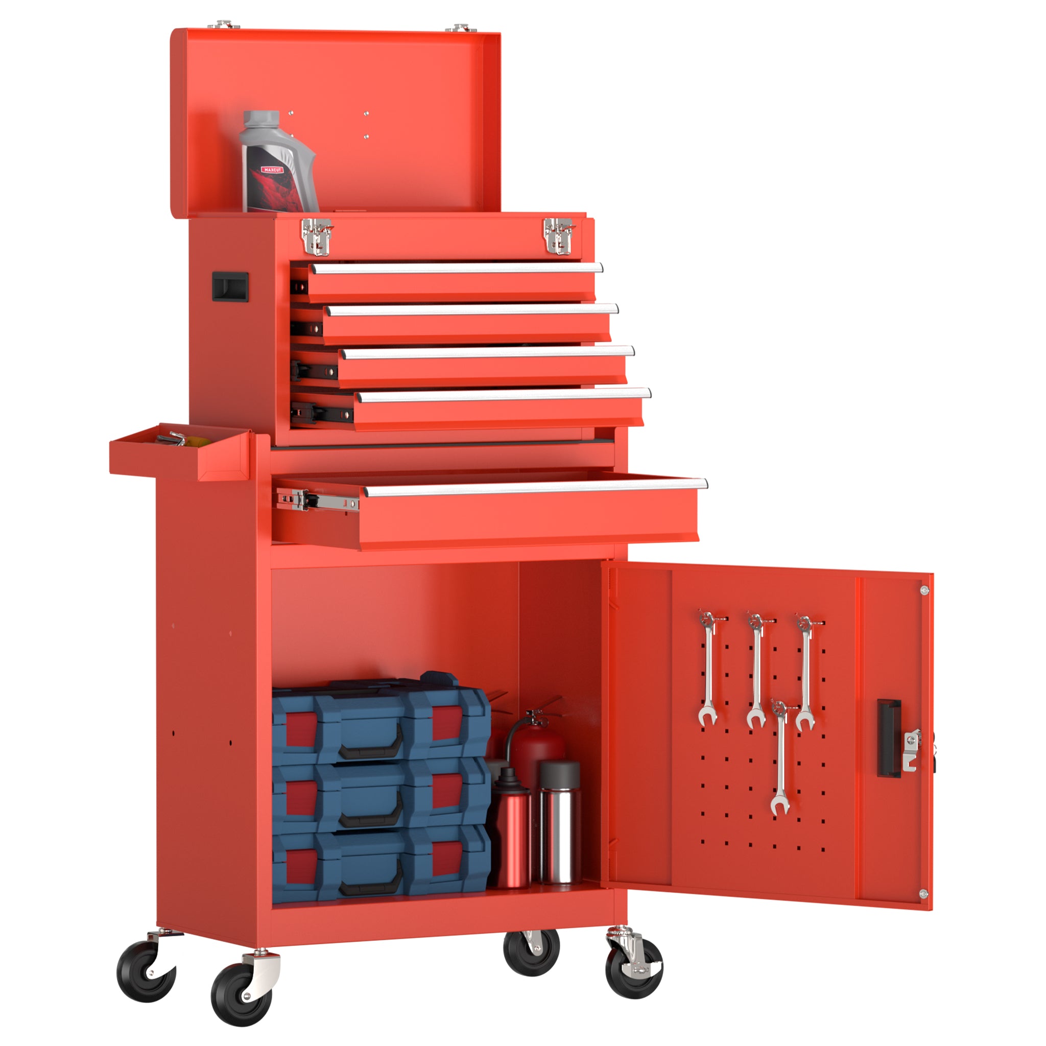 Rolling Tools Chest on Wheels with 5 Drawers for Garage