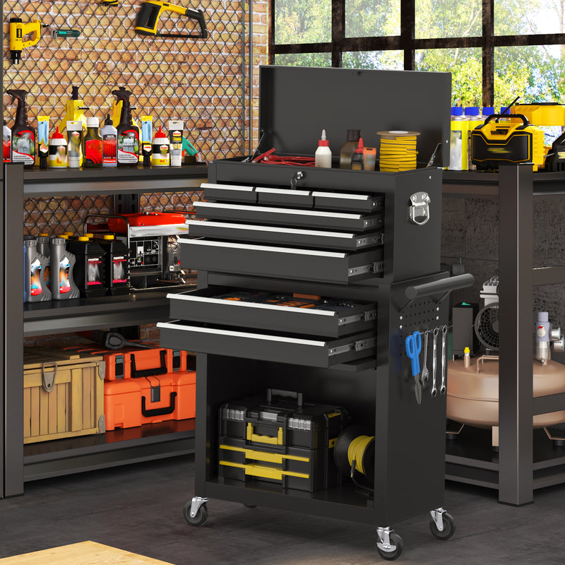 Radeway 8-Drawer Tool Chest with Top Box  Black - Image 7