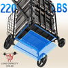 Folding Shopping Cart for Groceries with Rolling Swivel Wheels