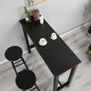 Industrial Dining Table with Solid Metal Frame Multifunctional Desk