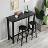 Industrial Dining Table with Solid Metal Frame Multifunctional Desk