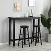 Industrial Dining Table with Solid Metal Frame Multifunctional Desk
