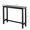 Industrial Dining Table with Solid Metal Frame Multifunctional Desk